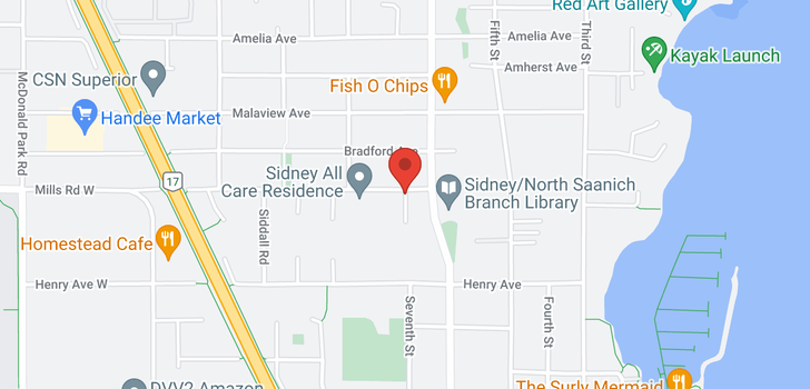 map of 103-2311 Mills Rd